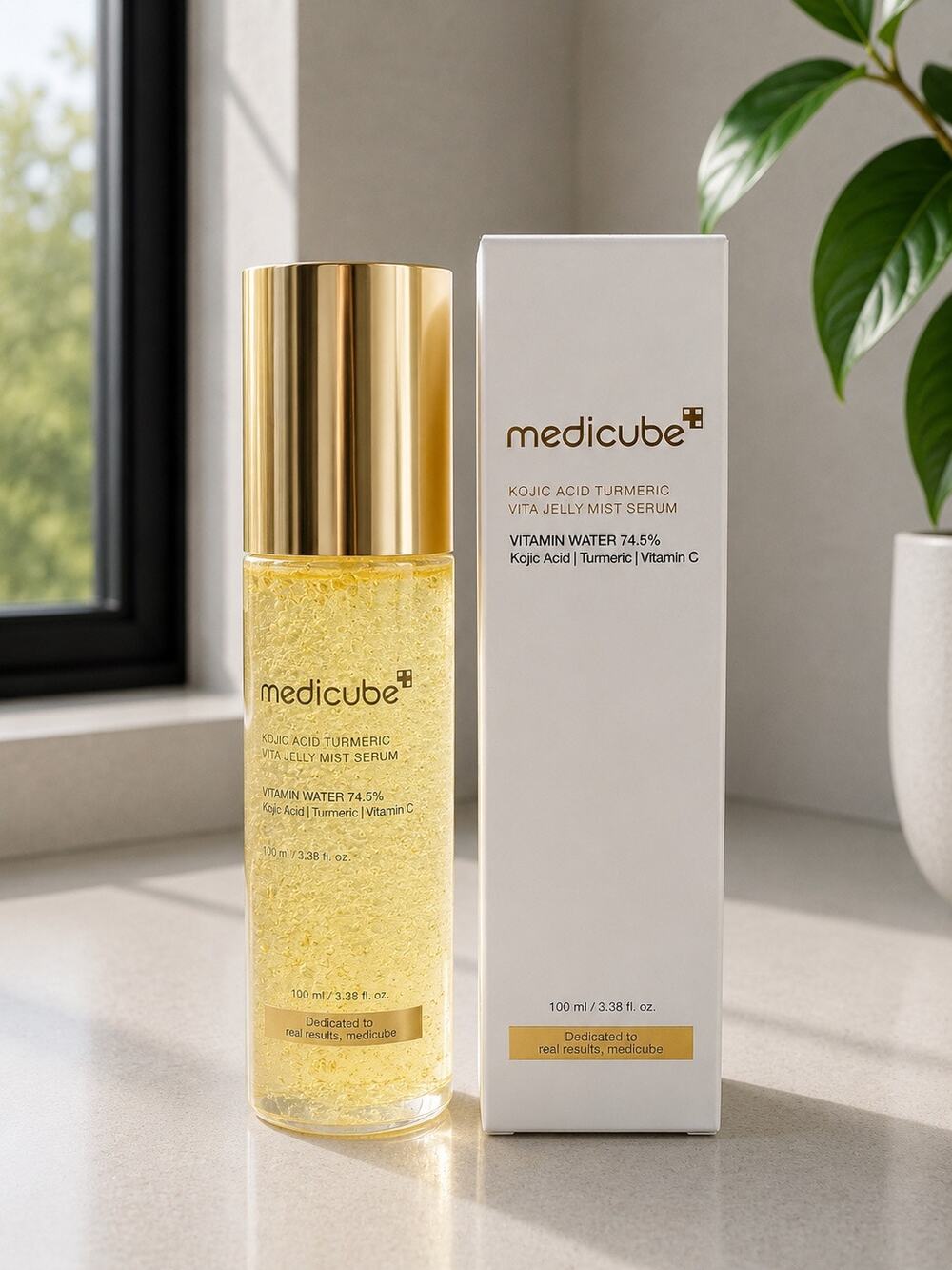 $34 New Medicube Kojic Acid Turmeric Vita Jelly Mist Serum 100mL K-Beauty